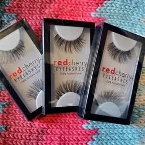 Set of 3 pair Red Cherry Stevi Eyelashes